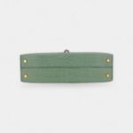 Hermès Kelly II Sellier Mini Vert D'eau Matte Porosus Crocodile Gold Hardware