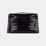 Hermès Kelly Pochette Amethyst Shiny Alligator Gold Hardware