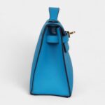 Hermès Kelly Pochette Bleu Frida Swift Gold Hardware