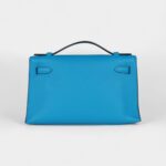 Hermès Kelly Pochette Bleu Frida Swift Gold Hardware