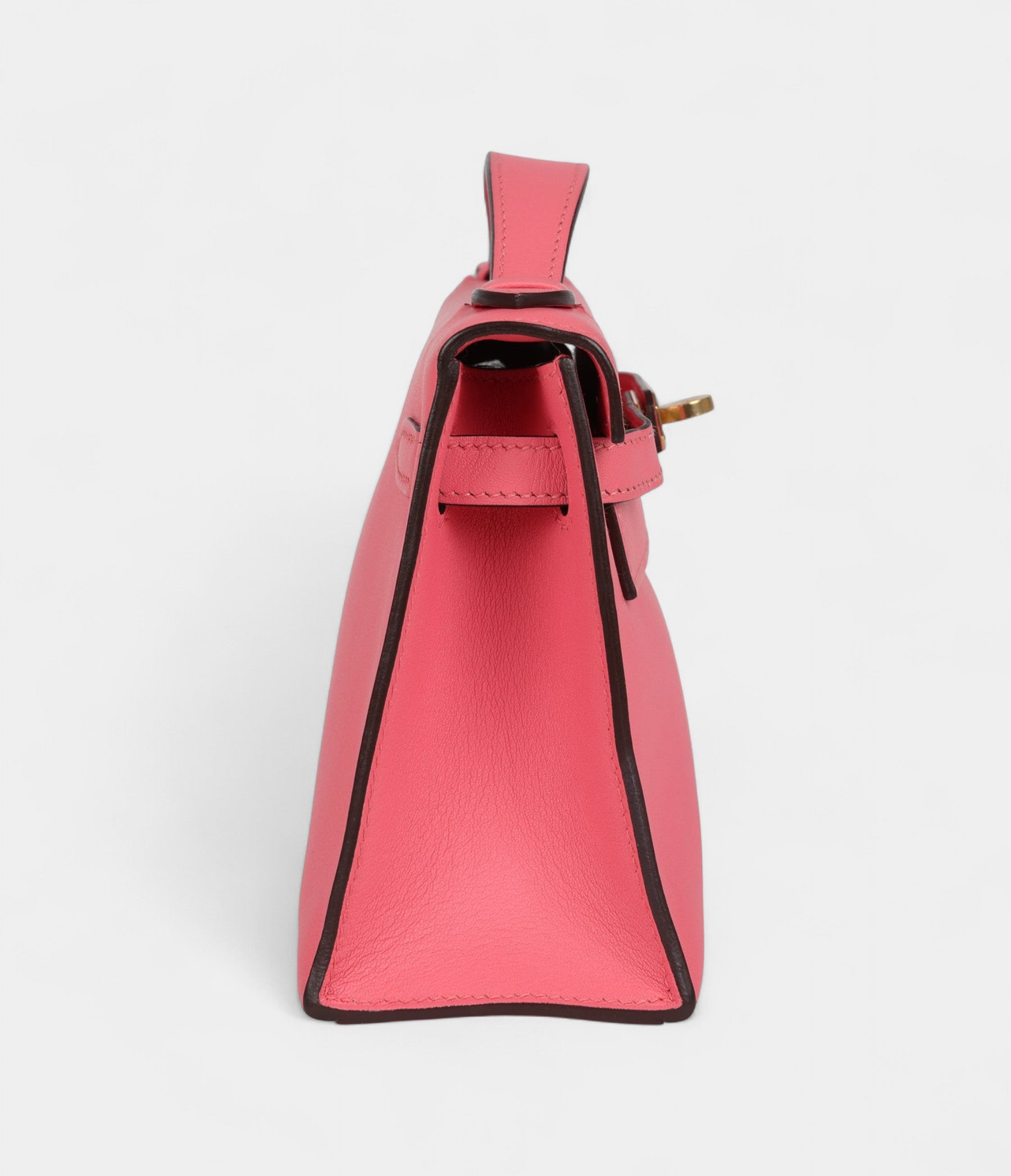HermesKellyPochetteRoseAzaleeSwiftGoldHardware_4.jpg Hermès Kelly Pochette Rose Azalee Swift Gold Hardware