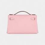 Hermès Kelly Pochette Rose Sakura Swift Palladium Hardware