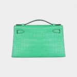 Hermès Kelly Pochette Vert Comics Matte Alligator Gold Hardware