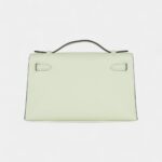 Hermès Kelly Pochette Vert Fizz Swift Palladium Hardware