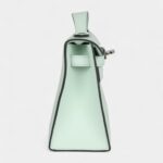 Hermès Kelly Pochette Vert Peppermint Swift Palladium Hardware