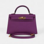 Hermès Kelly Sellier 20 Anemone Epsom Gold Hardware