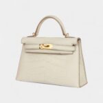 Hermès Kelly Sellier 20 Beton Matte Alligator Gold Hardware