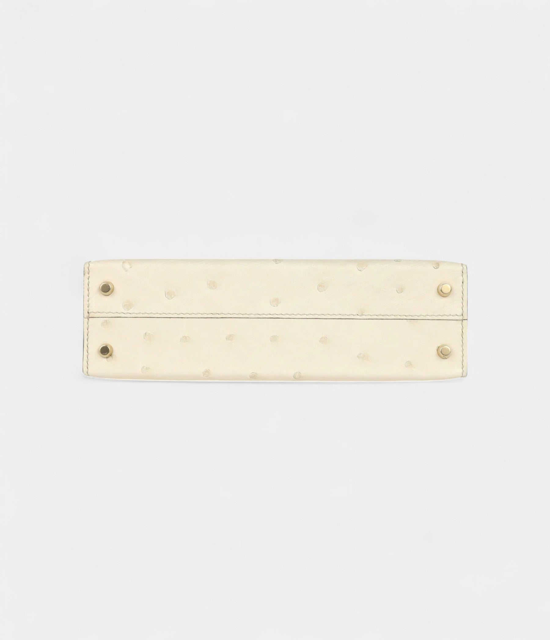 Hermès Kelly Sellier 20 Beton and Gris Tourterelle Ostrich Permabrass Hardware