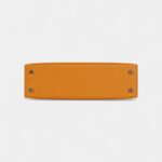 Hermès Kelly Sellier 20 Mustard Goat Palladium Hardware