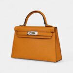 Hermès Kelly Sellier 20 Mustard Goat Palladium Hardware