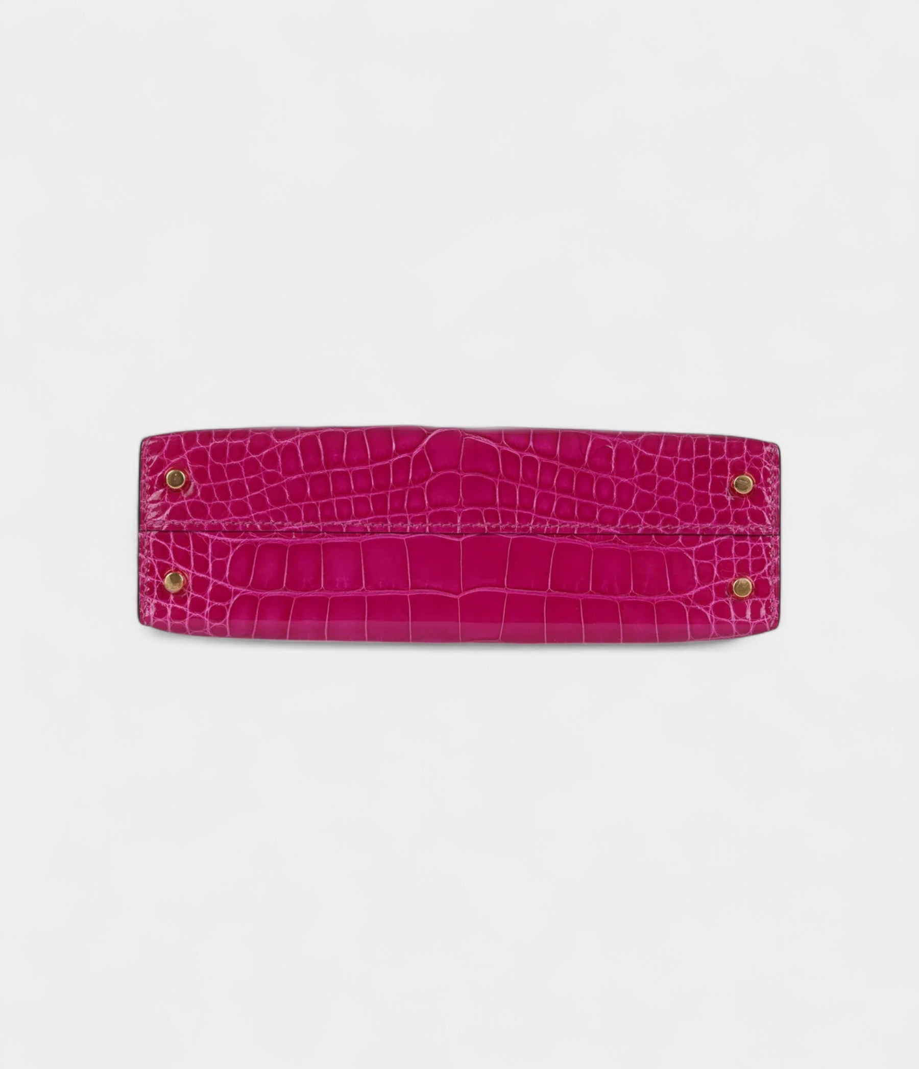 HermesKellySellier20RoseScheherazadeShinyAlligatorGoldHardware_4.jpg Hermès Kelly Sellier 20 Rose Scheherazade Shiny Alligator Gold Hardware