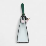 Hermès Kelly Sellier 20 Tri-color Platinum Grey, Pale Mauve and Medium Green Epsom Gold Hardware