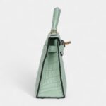 Hermès Kelly Sellier 20 Vert D'Eau Matte Alligator Gold Hardware