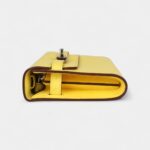 Hermès Kelly To Go Wallet Jaune Citron Ostrich Palladium Hardware