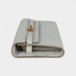 Hermès Kelly Wallet To Go Gris Perle Ostrich Gold Hardware