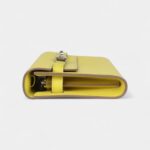 Hermès Kelly Wallet To Go Lime Chevre Palladium Hardware