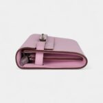 Hermès Kelly Wallet To Go Mauve Sylvestre Epsom Palladium Hardware