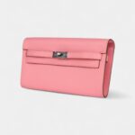 Hermès Kelly Wallet To Go Rose Confetti Epsom Palladium Hardware