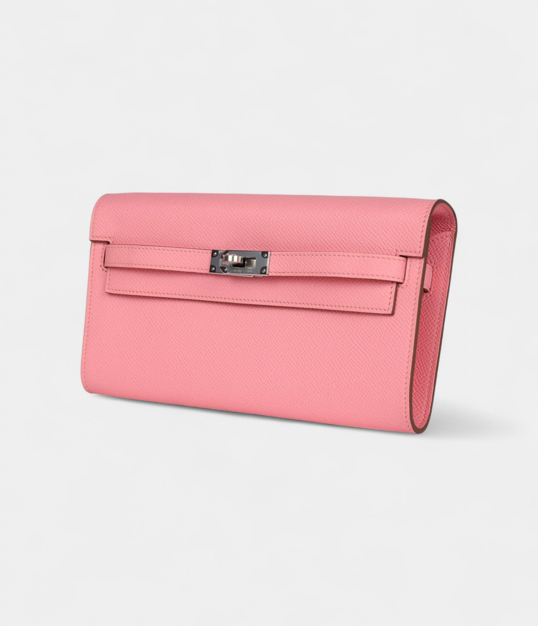 Hermès Kelly Wallet To Go Rose Confetti Epsom Palladium Hardware