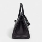 Hermes Limited Edition Black Veau Volupto Rock Birkin 25 Palladium Hardware