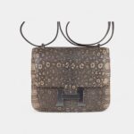 Hermes Limited Edition Mini Constance 18 Desert Lizard Palladium Hardware