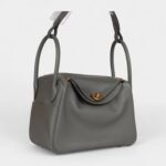 Hermès Lindy 26 Gris Meyer Evercolor Gold Hardware