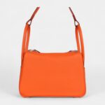 Hermès Lindy 26 Orange Minium Clemence Palladium Hardware