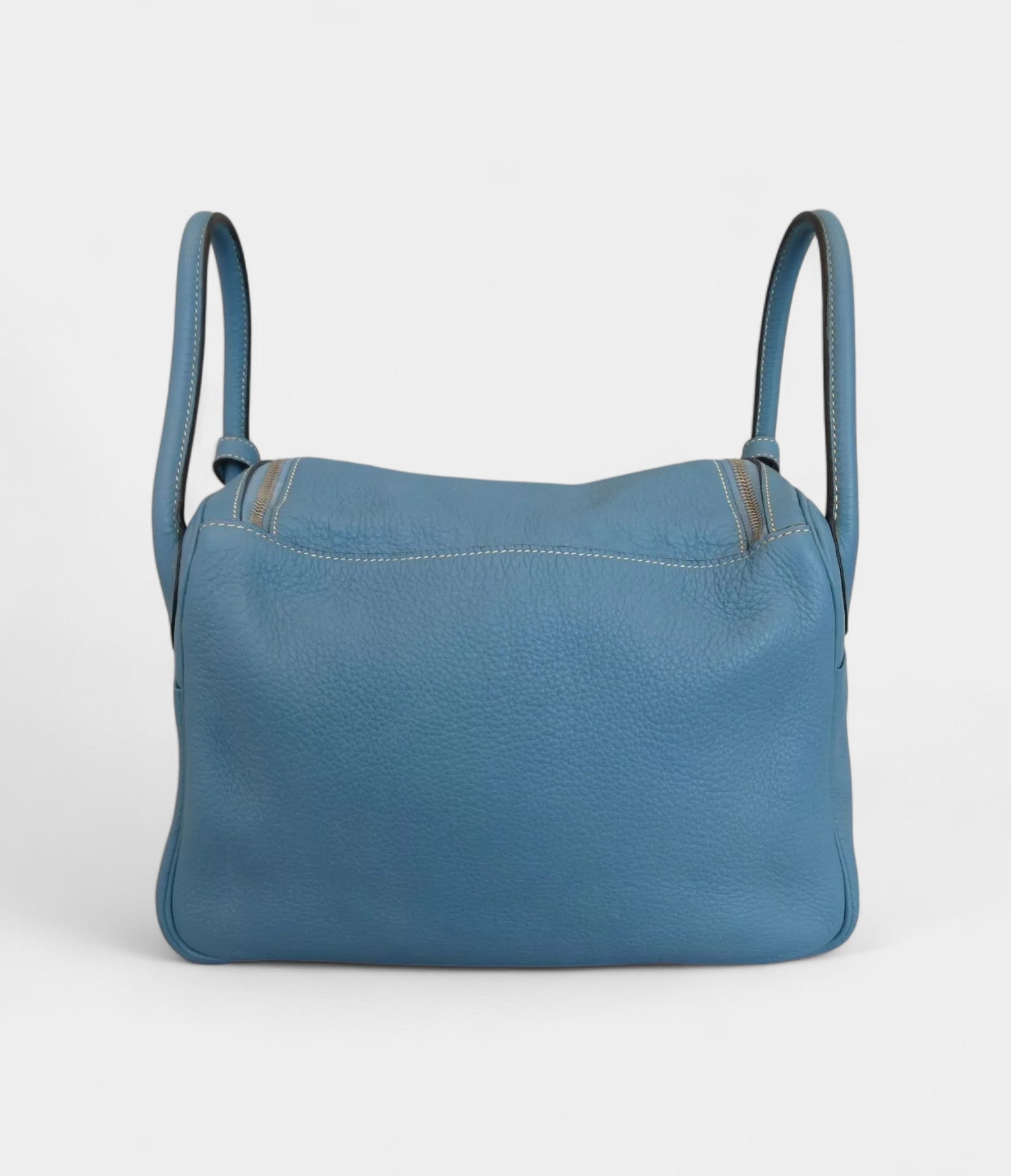HermesLindy30TaurillonClemenceShoulderBagBlueJean_2.jpg Hermes Lindy 30 Taurillon Clemence Shoulder Bag Blue Jean