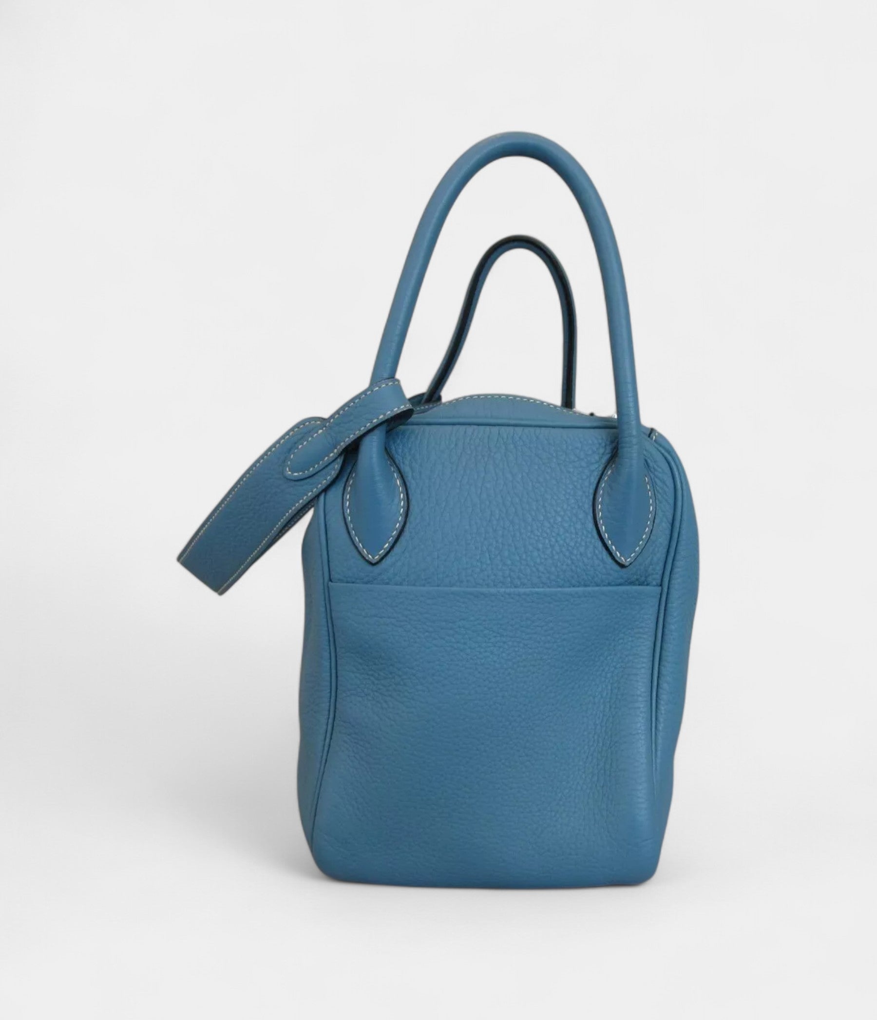 HermesLindy30TaurillonClemenceShoulderBagBlueJean_3.jpg Hermes Lindy 30 Taurillon Clemence Shoulder Bag Blue Jean