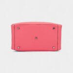 Hermes Lindy 30 shoulder bag in Rose Azalee Evercolor leather with Palladium hardware