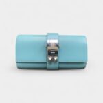 Hermès Médor Blue Leather Clutch Bag