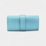 Hermès Médor Blue Leather Clutch Bag