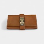 Hermès Médor Camel Leather Clutch Bag