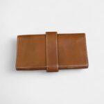 Hermès Médor Camel Leather Clutch Bag