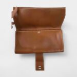 Hermès Médor Camel Leather Clutch Bag