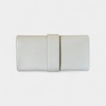 Hermès Médor Grey Leather Clutch Bag