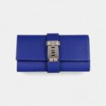 Hermès Médor Leather Blue Clutch Bag
