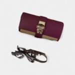 Hermès Médor Leather Clutch Purple Bag