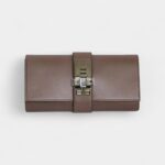 Hermès Médor Leather Purple Clutch Bag