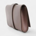 Hermès Médor Leather Purple Clutch Bag