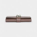 Hermès Médor Leather Purple Clutch Bag