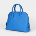 Hermès Mini 1923 Bolide Bleu France Evercolor Palladium Hardware