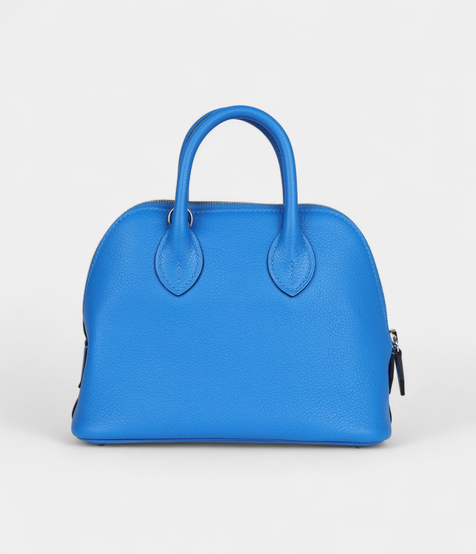 Hermès Mini 1923 Bolide Bleu France Evercolor Palladium Hardware