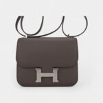 Hermes Mini Constance 18 Bag Etain Epsom Leather with Palladium Hardware