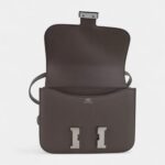 Hermes Mini Constance 18 Bag Etain Epsom Leather with Palladium Hardware