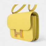 Hermes Mini Constance 18 Bag Lime Swift with Gold Hardware