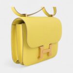 Hermes Mini Constance 18 Bag Lime Swift with Gold Hardware