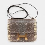 Hermès Mini Constance 18 Ombre Lizard Varanus Salvator Gold Hardware