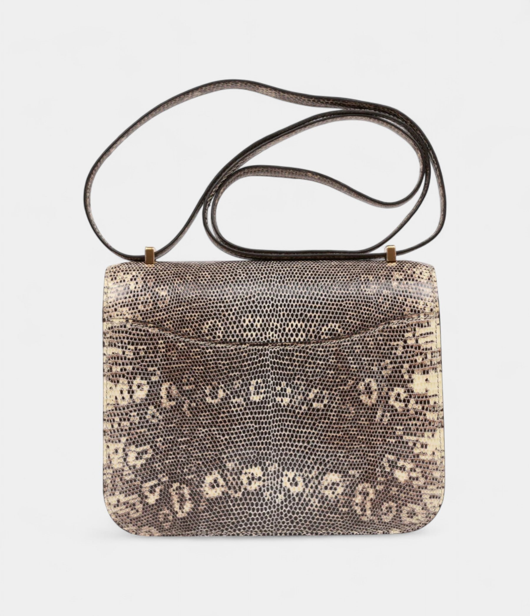 Hermès Mini Constance 18 Ombre Lizard Varanus Salvator Gold Hardware