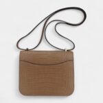 Hermes Mini Constance Bag 18 Chai Matte Alligator with Gold Hardware